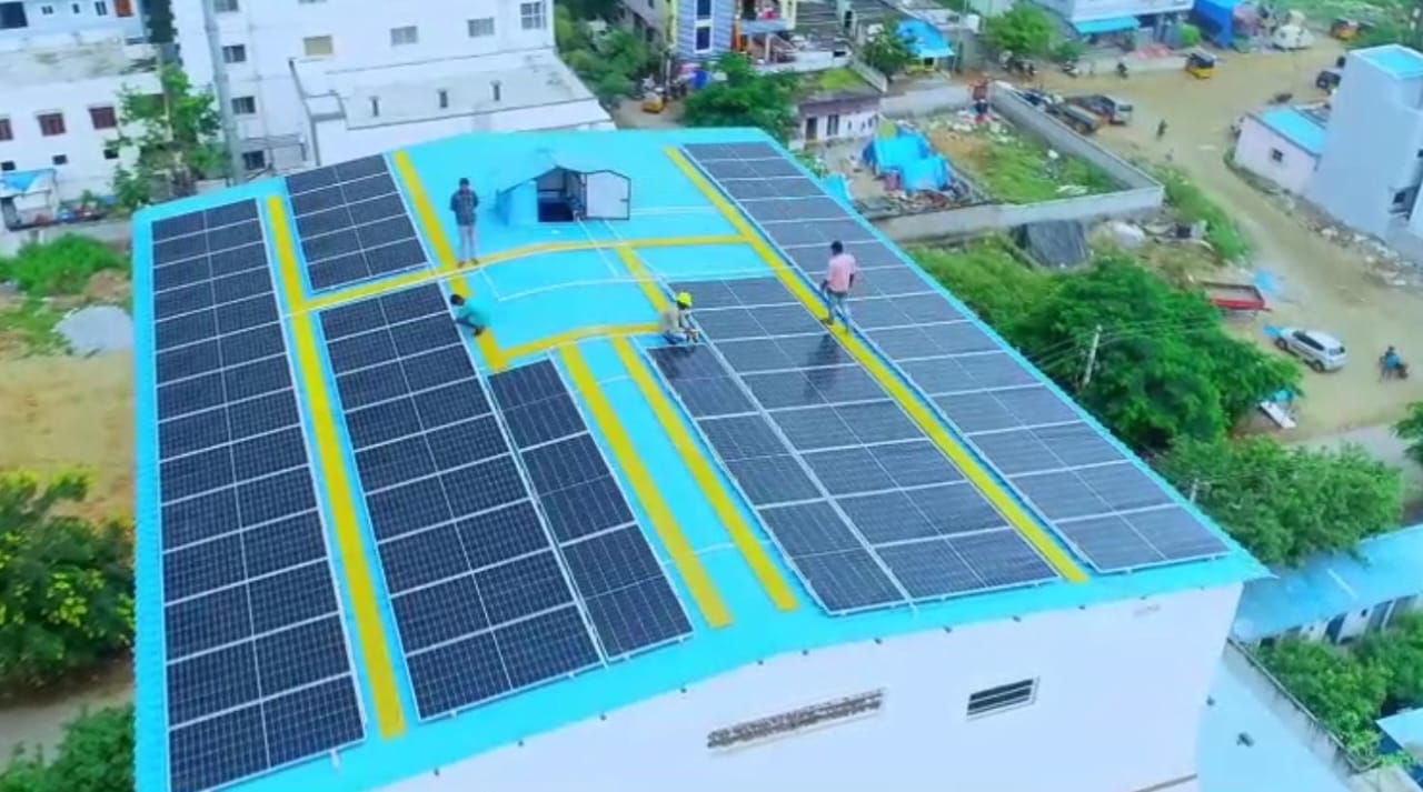 best rooftop solar power in Khammam