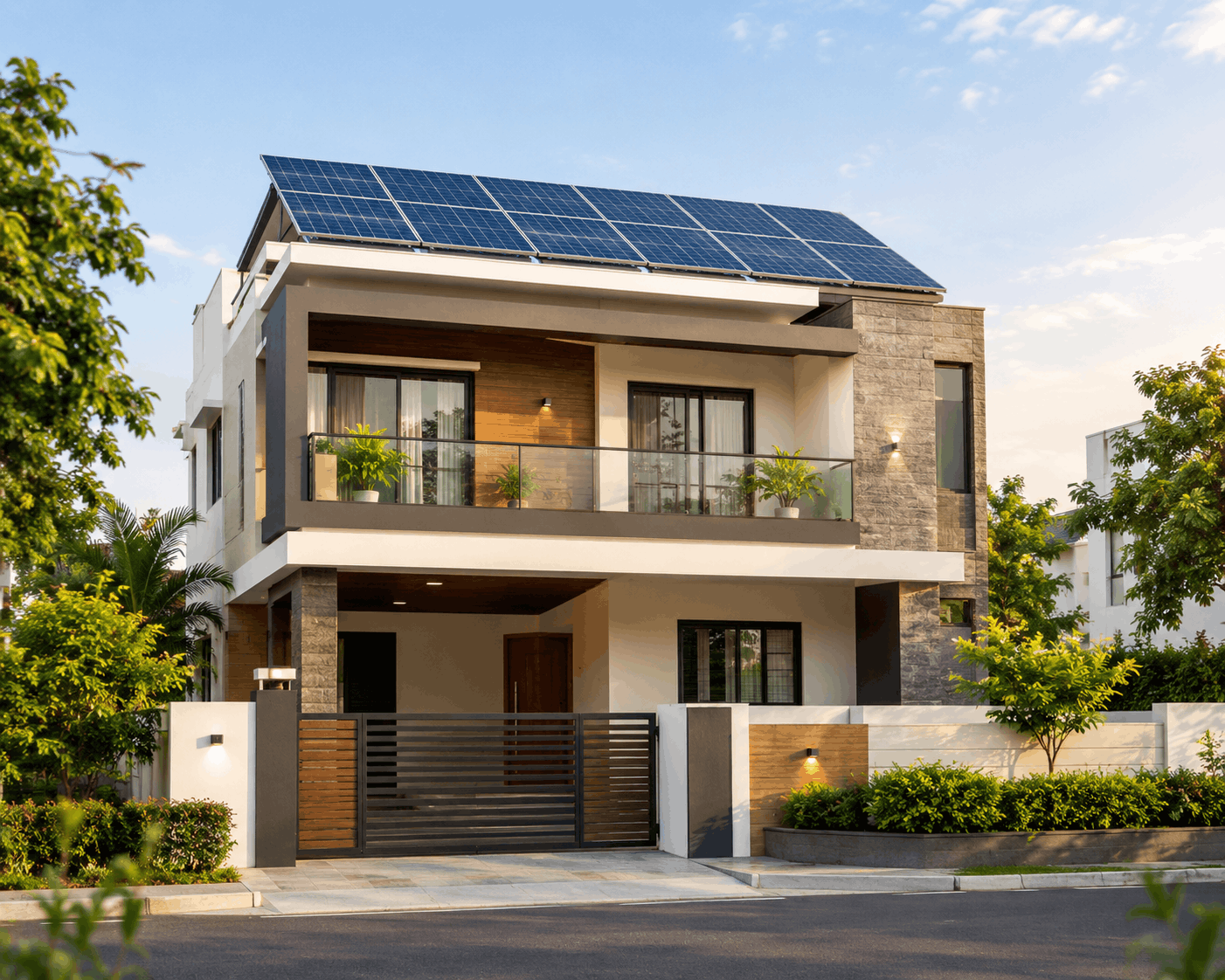 Valcan solar installed solar on the duplex house